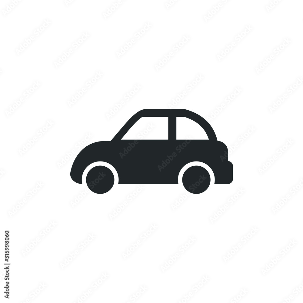 Aufkleber classic car. retro car icon template color editable. car transportation symbol vector sign isolated 