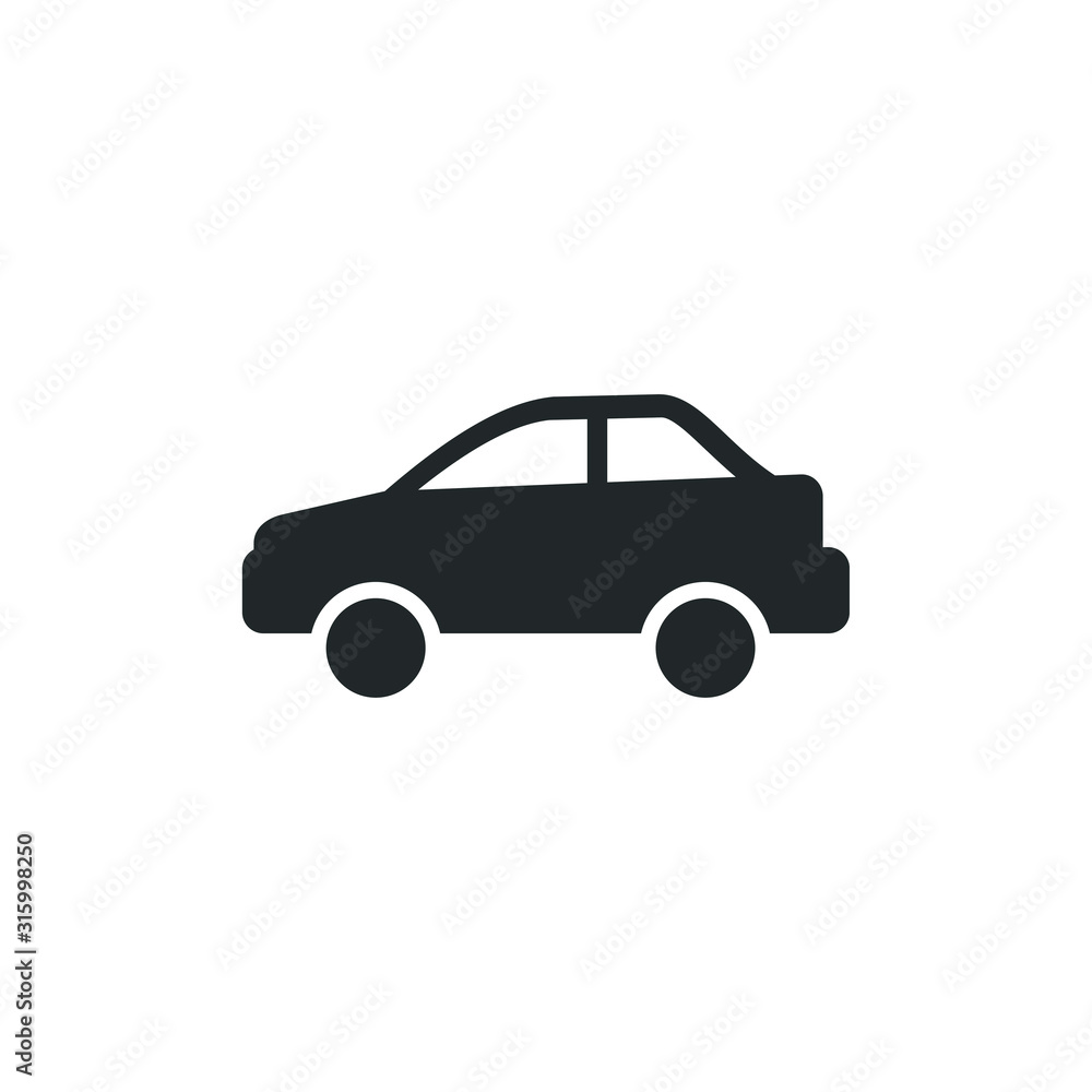 Aufkleber classic car. retro car icon template color editable. car transportation symbol vector sign isolated 
