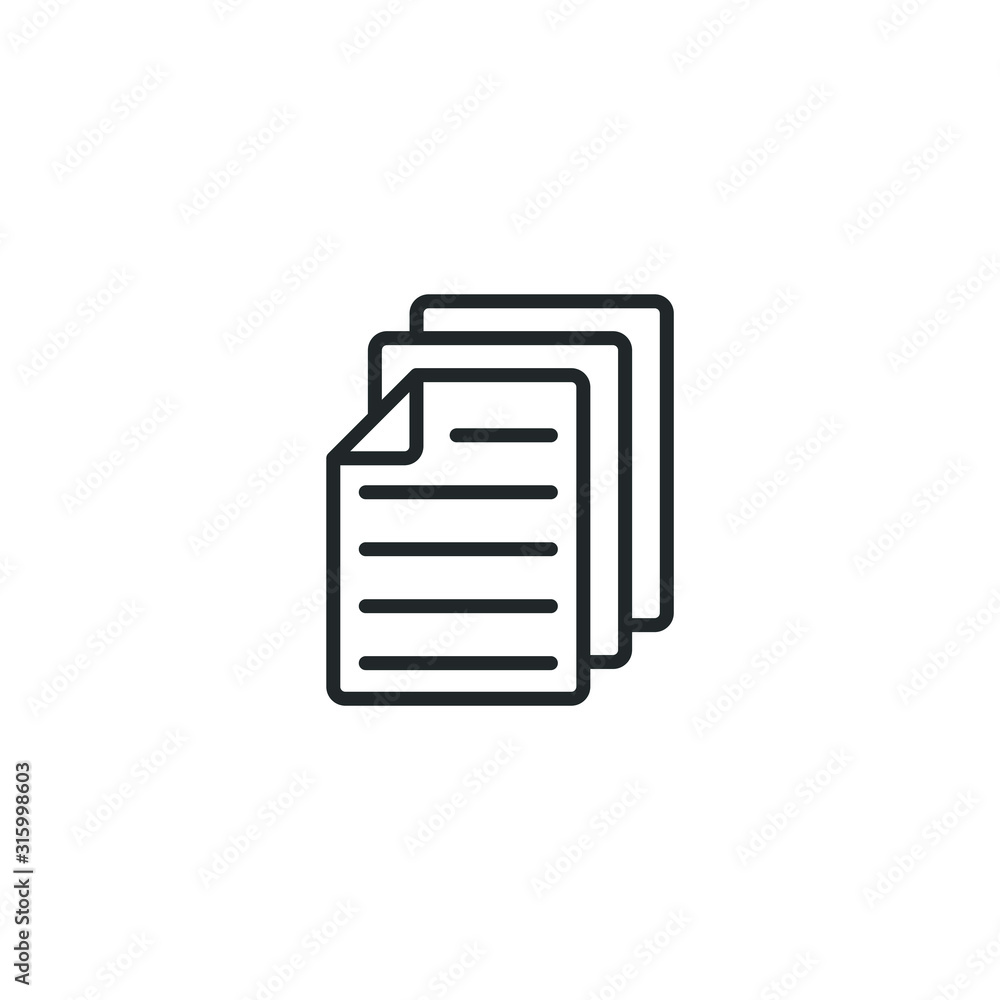 Aufkleber document icon template color editable. document symbol vector sign isolated on white background illustration for graphic and web design.
