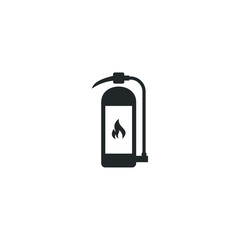 Fire extinguisher icon template color editable. Fire extinguisher symbol vector sign isolated on white background illustration for graphic and web design.