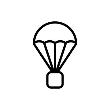 recommend clip art: Parachute icon trendy design template