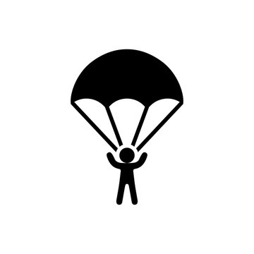 recommend clip art: Parachute icon trendy design template