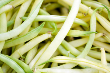 Close up shot of peas in a bowl