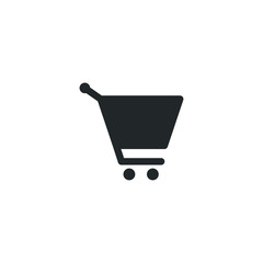 Shop basket icon template color editable. Trolley, shopping cart symbol vector sign isolated on white background illustration for graphic and web design.