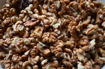 nuts on a table close-up