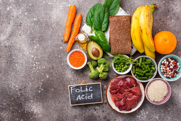 Food rich in folic acid