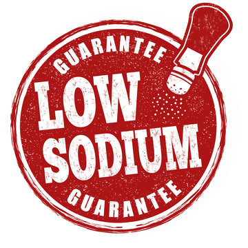 Low Sodium Sign Or Stamp