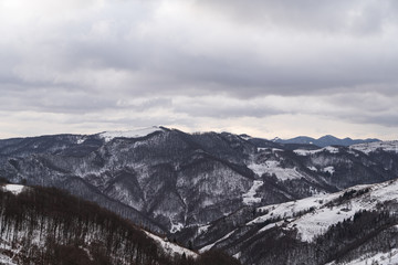 Landscape of the Scarita-Belioara reserve from Apuseni mountains