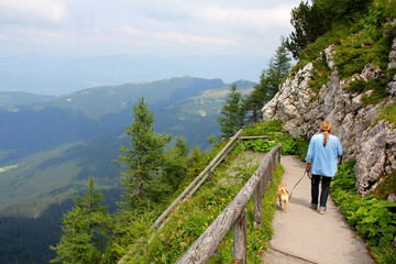 Fototapeta na wymiar Wandern am Obersalzberg