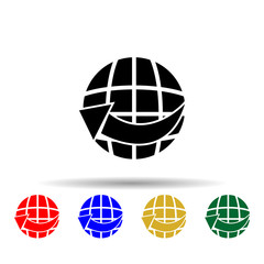 global movement multi color style icon. Simple glyph, flat vector of web icons for ui and ux, website or mobile application