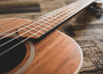 Fototapeta premium Ukulele, vintage Hintergrund 3