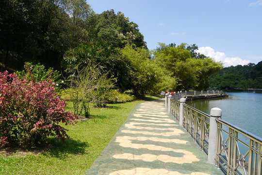 Botanischer Garten Kuala Lumpur mit See