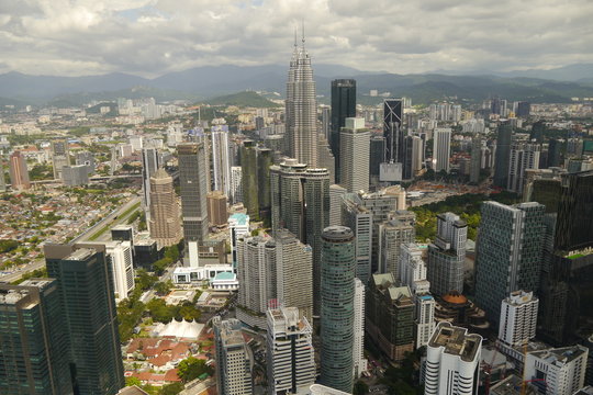 Silhouette Kuala Lumpur mit Petronas Towers