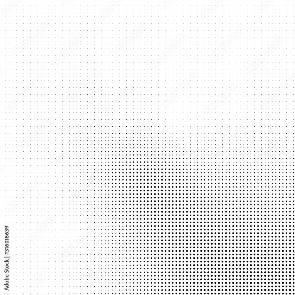 Poster abstract halftone background in black and white. dotted vector pattern