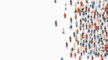 Large group of people on white background. People communication concept. © hobbitfoot