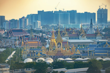 The Royal Crematorium for HM King Bhumibol Adulyadej at Sanam Luang. After the ceremony was completed, the crematorium was open for the public.