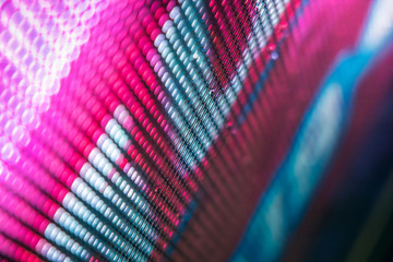 CloseUp LED blurred screen. LED soft focus background. abstract background ideal for design.