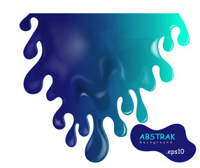 Paint Background Phantom Blue color in Eps10. Colorful Paint Liquid blobs.