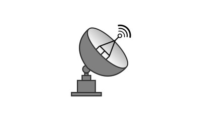 Radar equipment vector logo