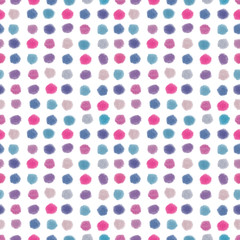 Seamless pattern dotted.Hand drawing paint color.Texture background.