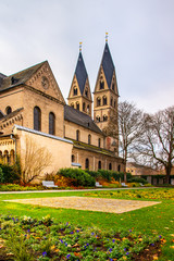 Obraz premium Basilica of St Castor in Koblenz, Germany