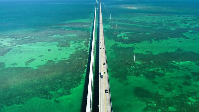 Seven Miles bridge. Florida Keys. USA. 