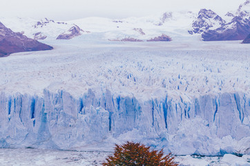 lake and glacier iceberg patagonia