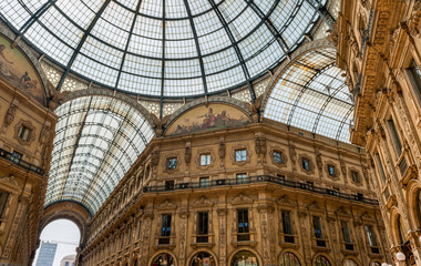 The Spectacular Shopping Mall called Galleria Vittorio Emanuele II in Milan, Italy