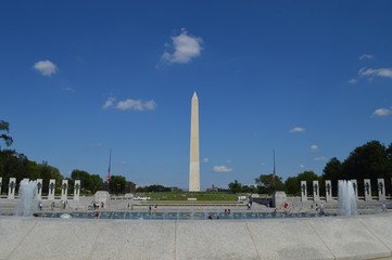 Washington Monument and memorial in DC