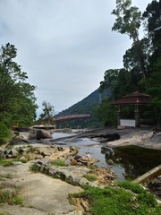 Fototapeta na wymiar Seven Waterfalls, Langkawi, Malaysia