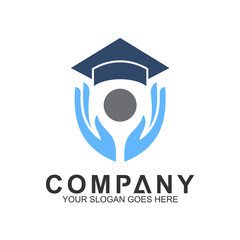 education logo, science and knowledge, smart icon, creativity vector logo