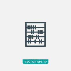 Abacus Icon Design, Vector EPS10