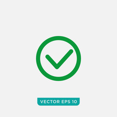 Check Mark Icon Design, Vector EPS10