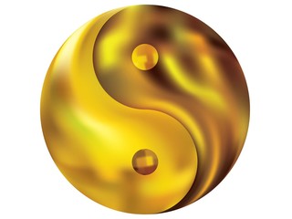 Modern background in the form of yin yang.