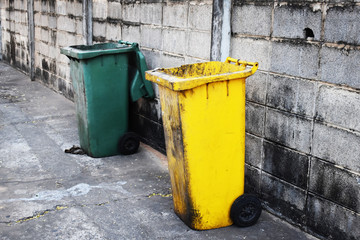 trash can in the park