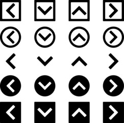 矢印アイコン 四方向セット