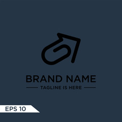 vector logo G with an arrow symbol.