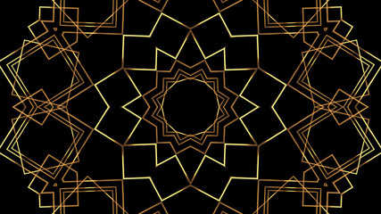 20s Retro style. Abstract Art deco style Linear Geometric gold pattern 1920s Vintage background.