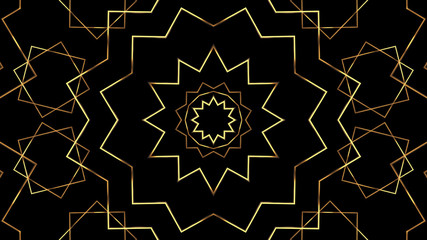 20s Retro style. Abstract Art deco style Linear Geometric gold pattern 1920s Vintage background.