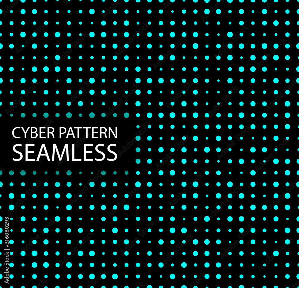Leinwandbilder Seamless cyber pattern. Circuit board texture. Digital high tech style vector background