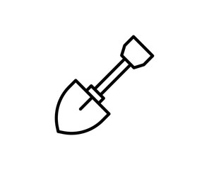 Shovel flat icon
