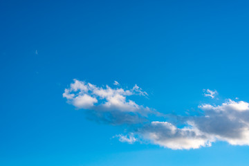 Blue sky with white clouds
