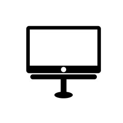 Monitor icon vector.