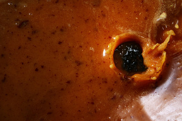 Obraz premium Splash of gravy sauce