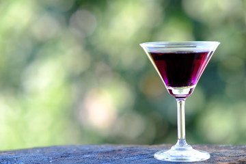 glass of martini cocktail