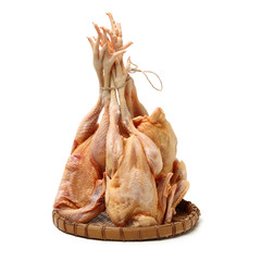 Raw fresh chicken isolated on white background  © zcy