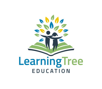 Human Tree Life Logo Design Vector Inspiration, Education Logo Design