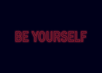 Obraz premium Neon Positive Sayings