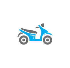 Fototapeta premium Motorcycle icon on background for graphic and web design. Creative illustration concept symbol for web or mobile app
