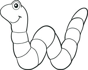 Mascot Illustration an Earthworm